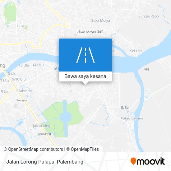Peta Jalan Lorong Palapa