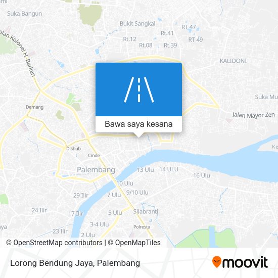 Peta Lorong Bendung Jaya