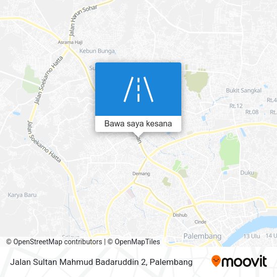 Peta Jalan Sultan Mahmud Badaruddin 2
