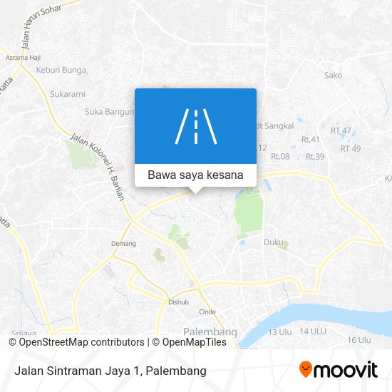 Peta Jalan Sintraman Jaya 1