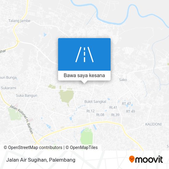 Peta Jalan Air Sugihan
