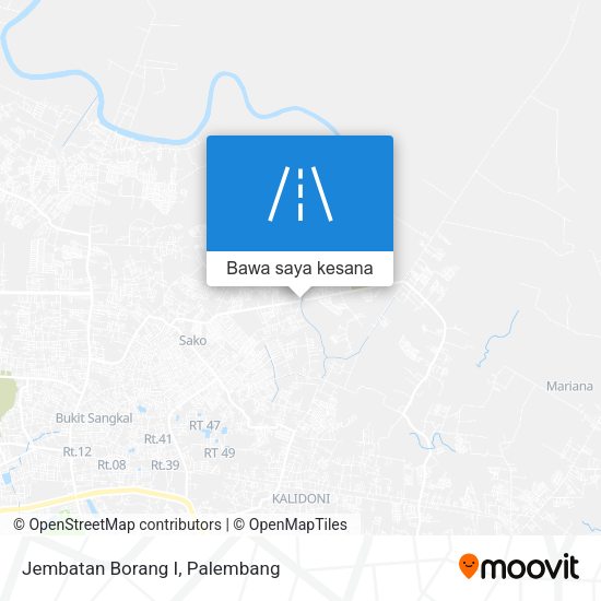 Peta Jembatan Borang I