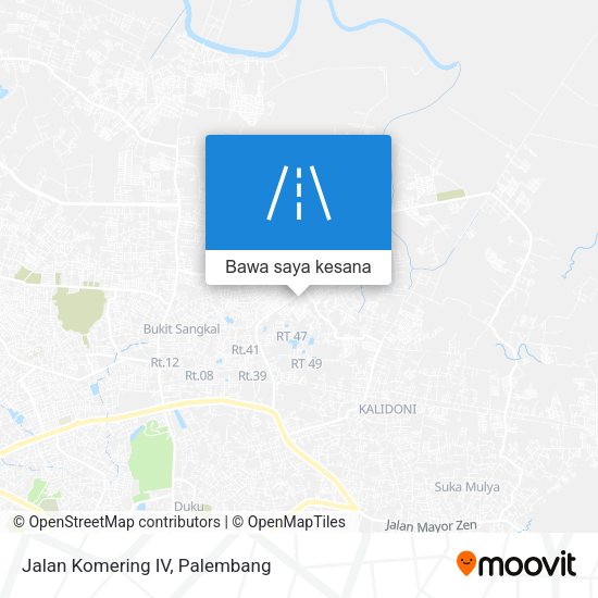 Peta Jalan Komering IV