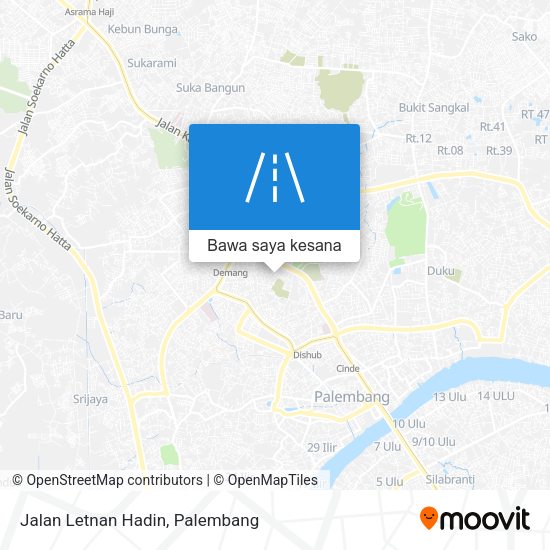 Peta Jalan Letnan Hadin