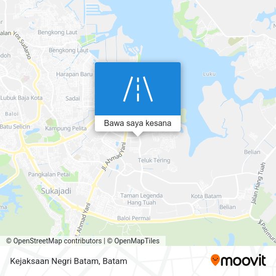 Peta Kejaksaan Negri Batam