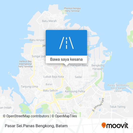 Peta Pasar Sei.Panas Bengkong