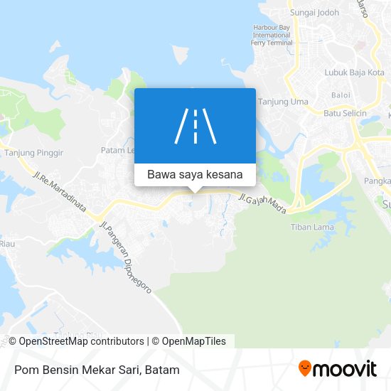 Peta Pom Bensin Mekar Sari