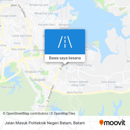 Peta Jalan Masuk Politeknik Negeri Batam