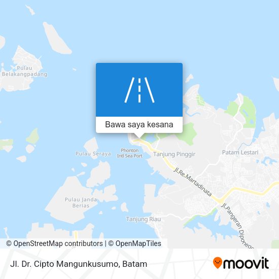 Peta Jl. Dr. Cipto Mangunkusumo