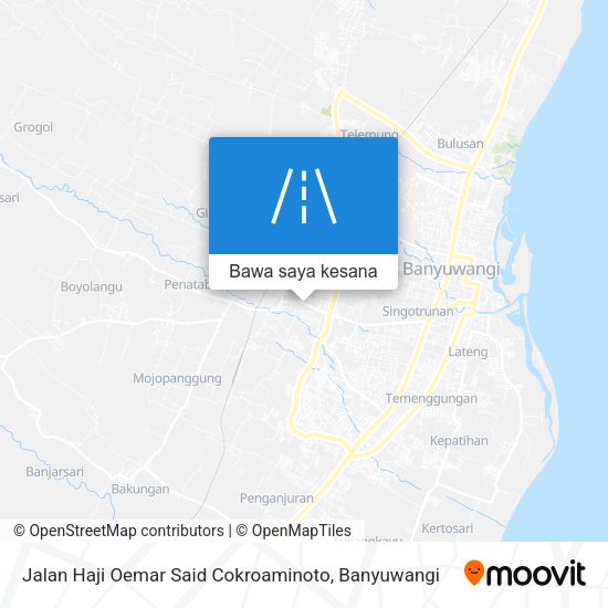 Peta Jalan Haji Oemar Said Cokroaminoto