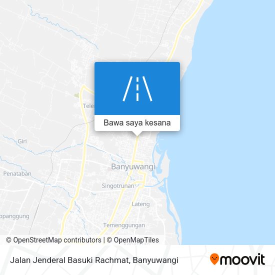 Peta Jalan Jenderal Basuki Rachmat