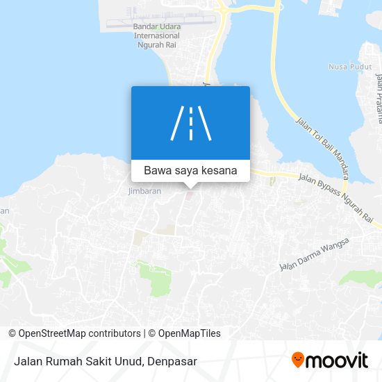 Peta Jalan Rumah Sakit Unud