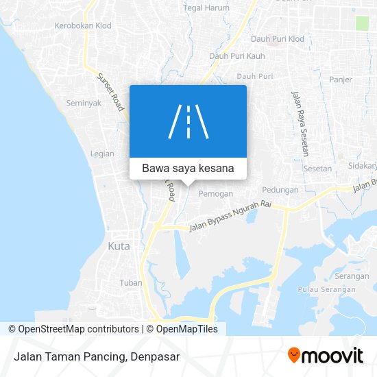 Peta Jalan Taman Pancing