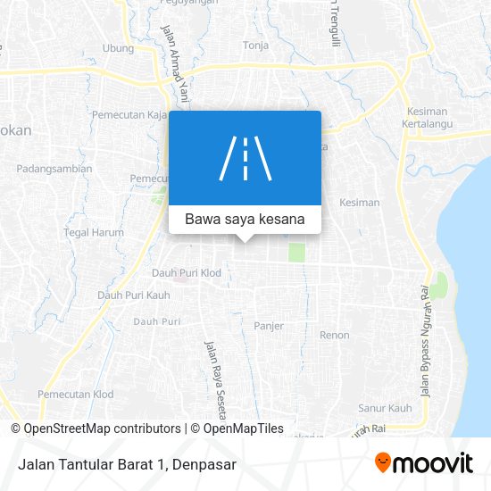 Peta Jalan Tantular Barat 1