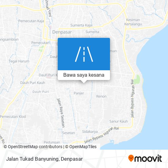 Peta Jalan Tukad Banyuning