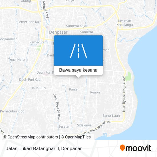 Peta Jalan Tukad Batanghari I