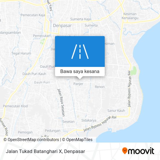 Peta Jalan Tukad Batanghari X