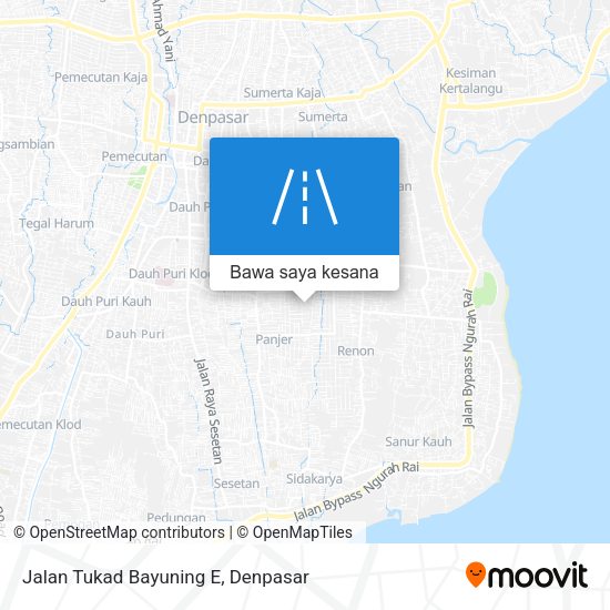 Peta Jalan Tukad Bayuning E