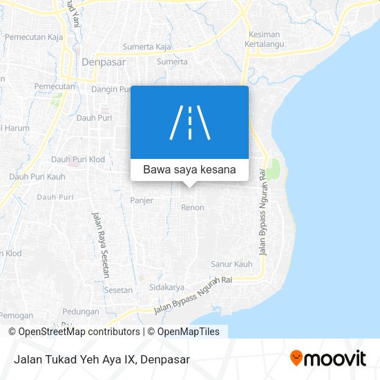 Peta Jalan Tukad Yeh Aya IX