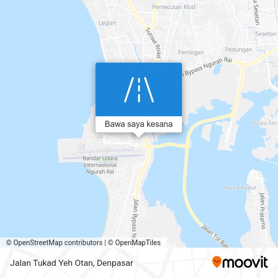 Peta Jalan Tukad Yeh Otan