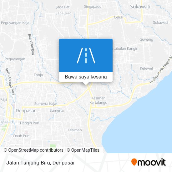 Peta Jalan Tunjung Biru