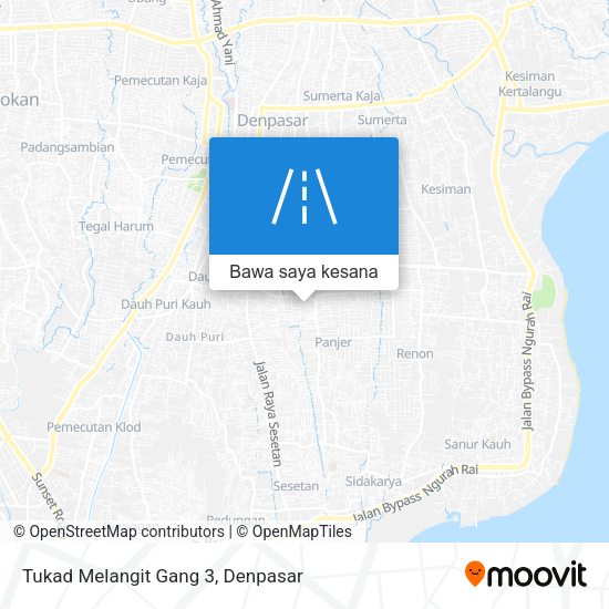Peta Tukad Melangit Gang 3