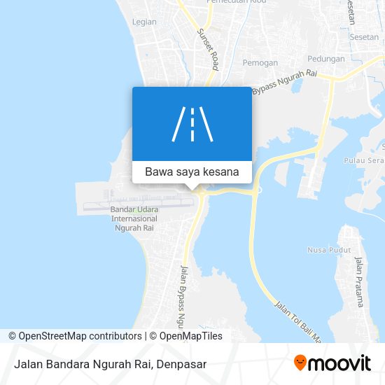 Peta Jalan Bandara Ngurah Rai