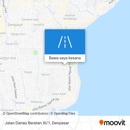 Peta Jalan Danau Beratan Xi/1