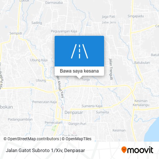 Peta Jalan Gatot Subroto 1/Xiv