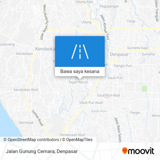 Peta Jalan Gunung Cemara