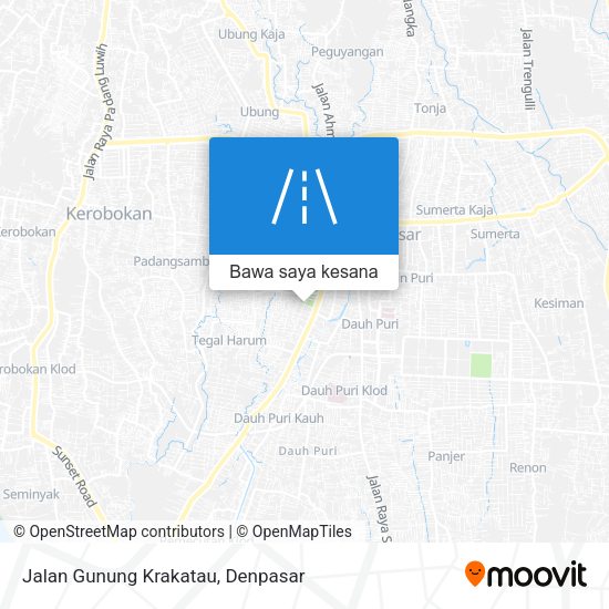 Peta Jalan Gunung Krakatau