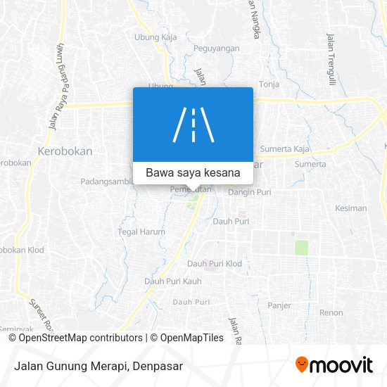 Peta Jalan Gunung Merapi