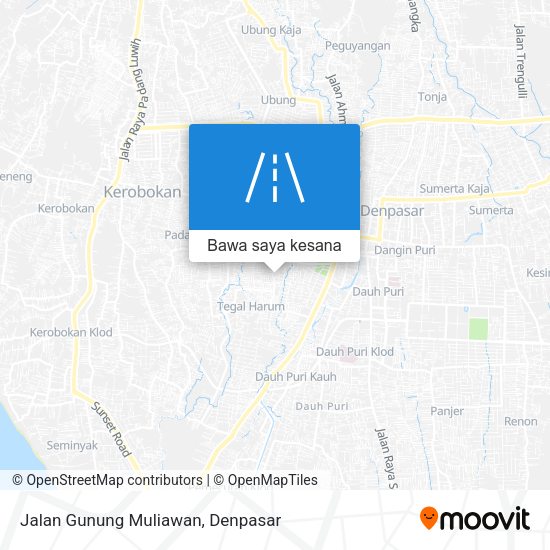 Peta Jalan Gunung Muliawan