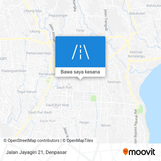 Peta Jalan Jayagiri 21