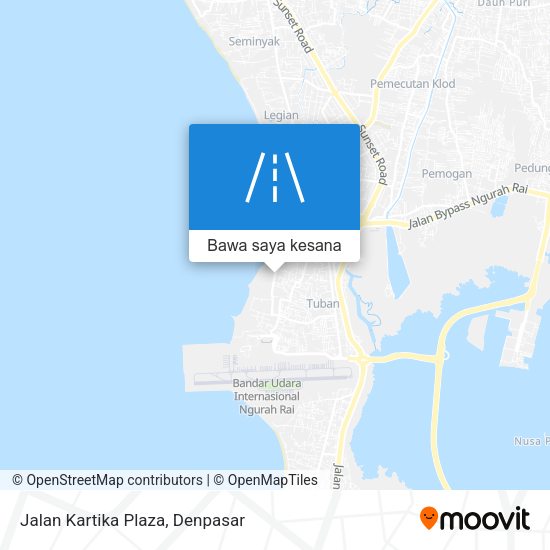 Peta Jalan Kartika Plaza