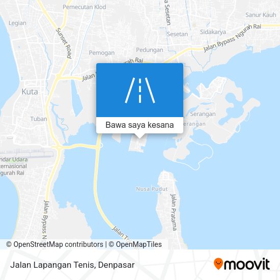 Peta Jalan Lapangan Tenis