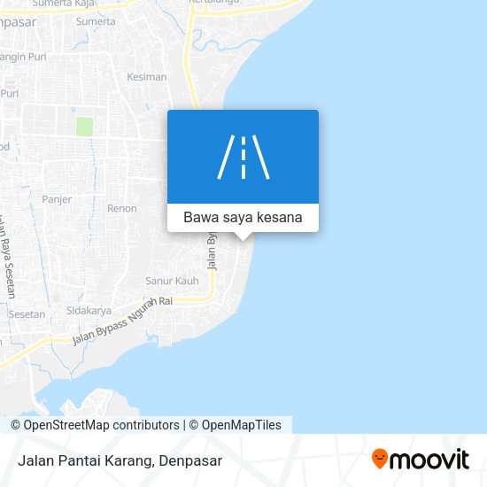 Peta Jalan Pantai Karang