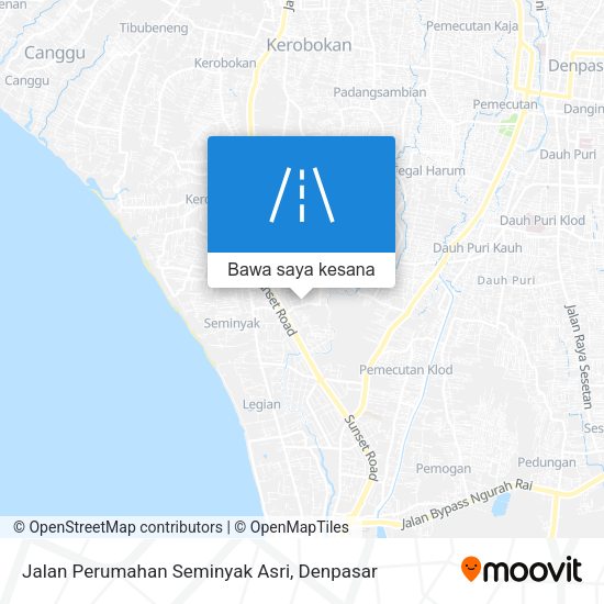 Peta Jalan Perumahan Seminyak Asri