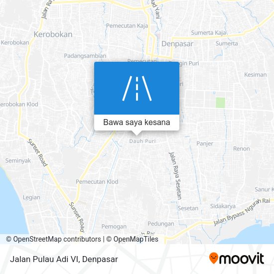 Peta Jalan Pulau Adi VI