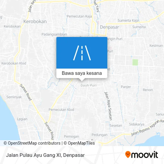 Peta Jalan Pulau Ayu Gang XI