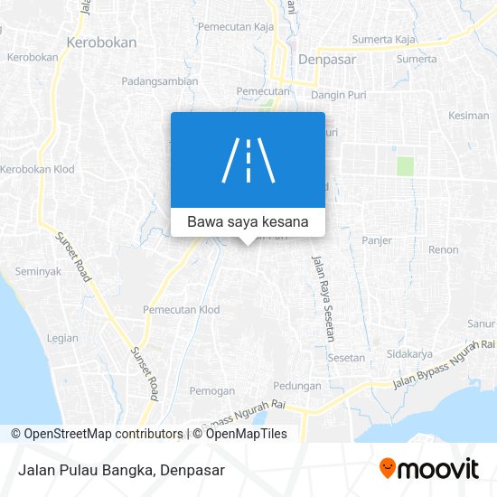 Peta Jalan Pulau Bangka