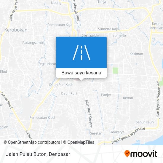 Peta Jalan Pulau Buton