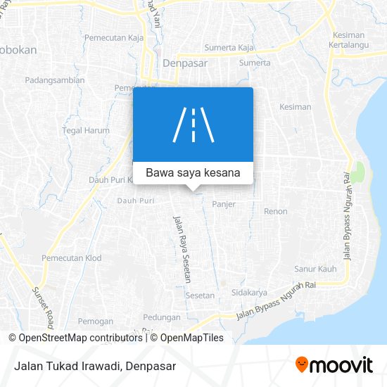 Peta Jalan Tukad Irawadi