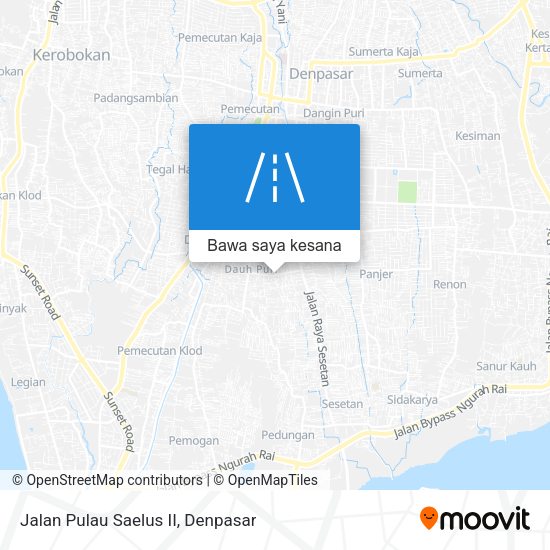 Peta Jalan Pulau Saelus II