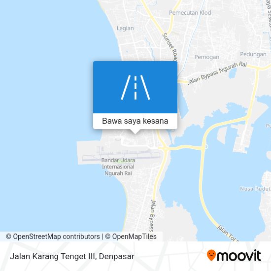 Peta Jalan Karang Tenget III