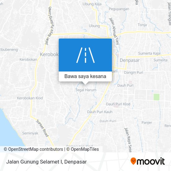 Peta Jalan Gunung Selamet I