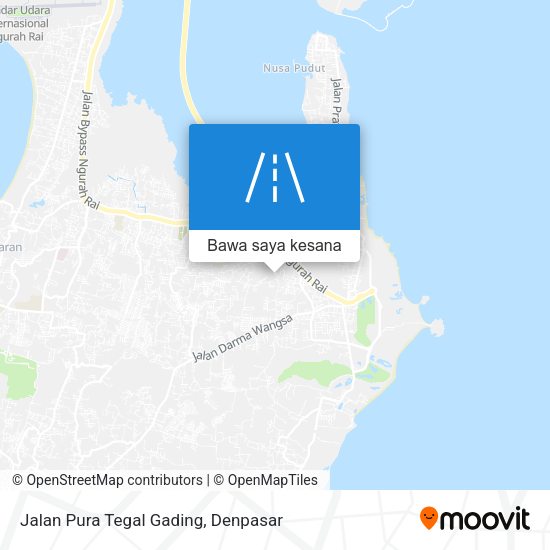 Peta Jalan Pura Tegal Gading