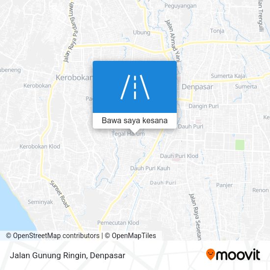 Peta Jalan Gunung Ringin