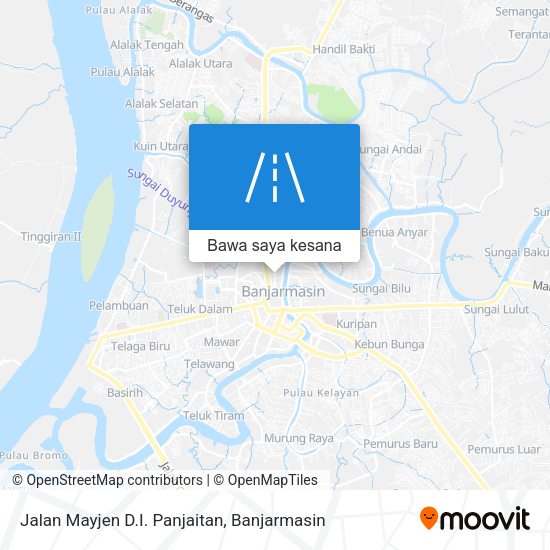 Peta Jalan Mayjen D.I. Panjaitan