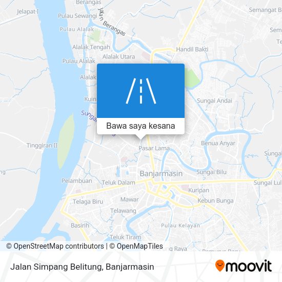 Peta Jalan Simpang Belitung